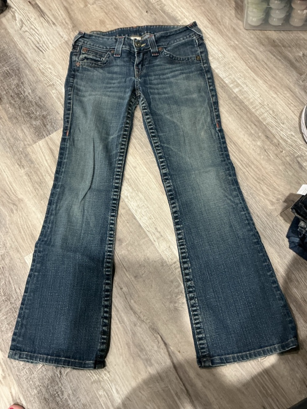 True Religion Women's Dark Blue Vintage Flare Jeans